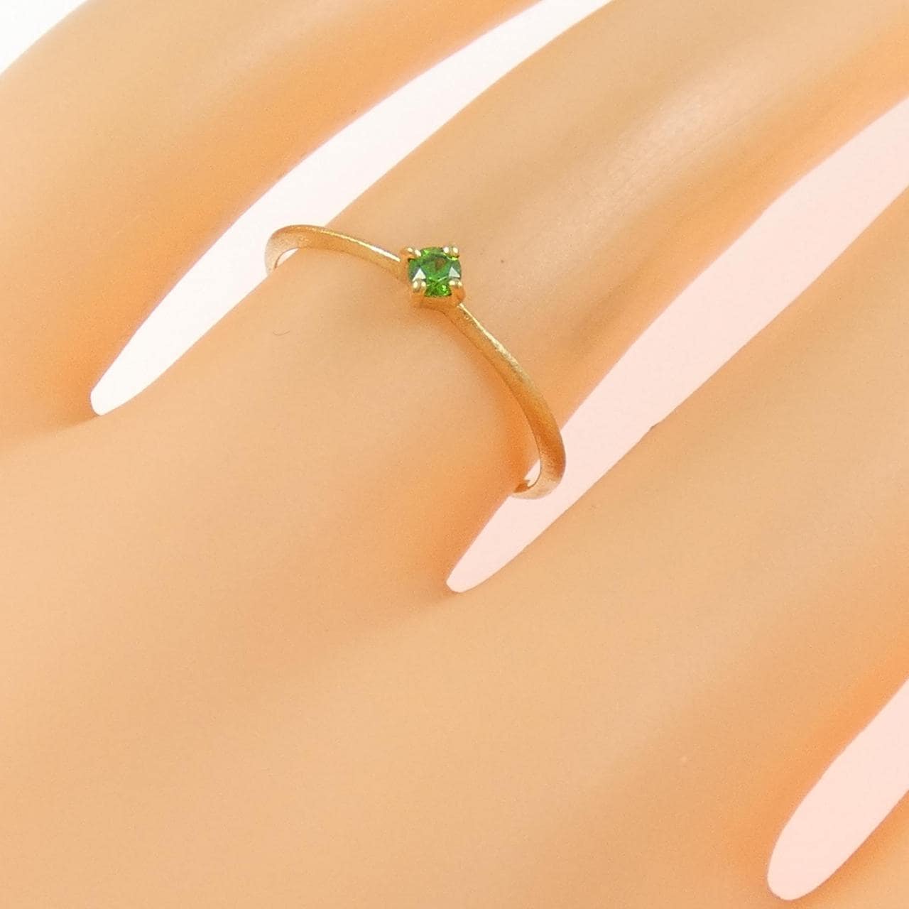 K18YG デマントイドガーネット リング