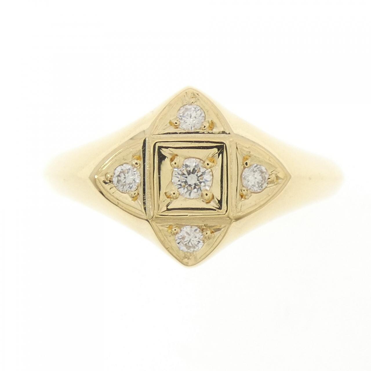 【新品】K18YG ダイヤモンド リング 0.13CT