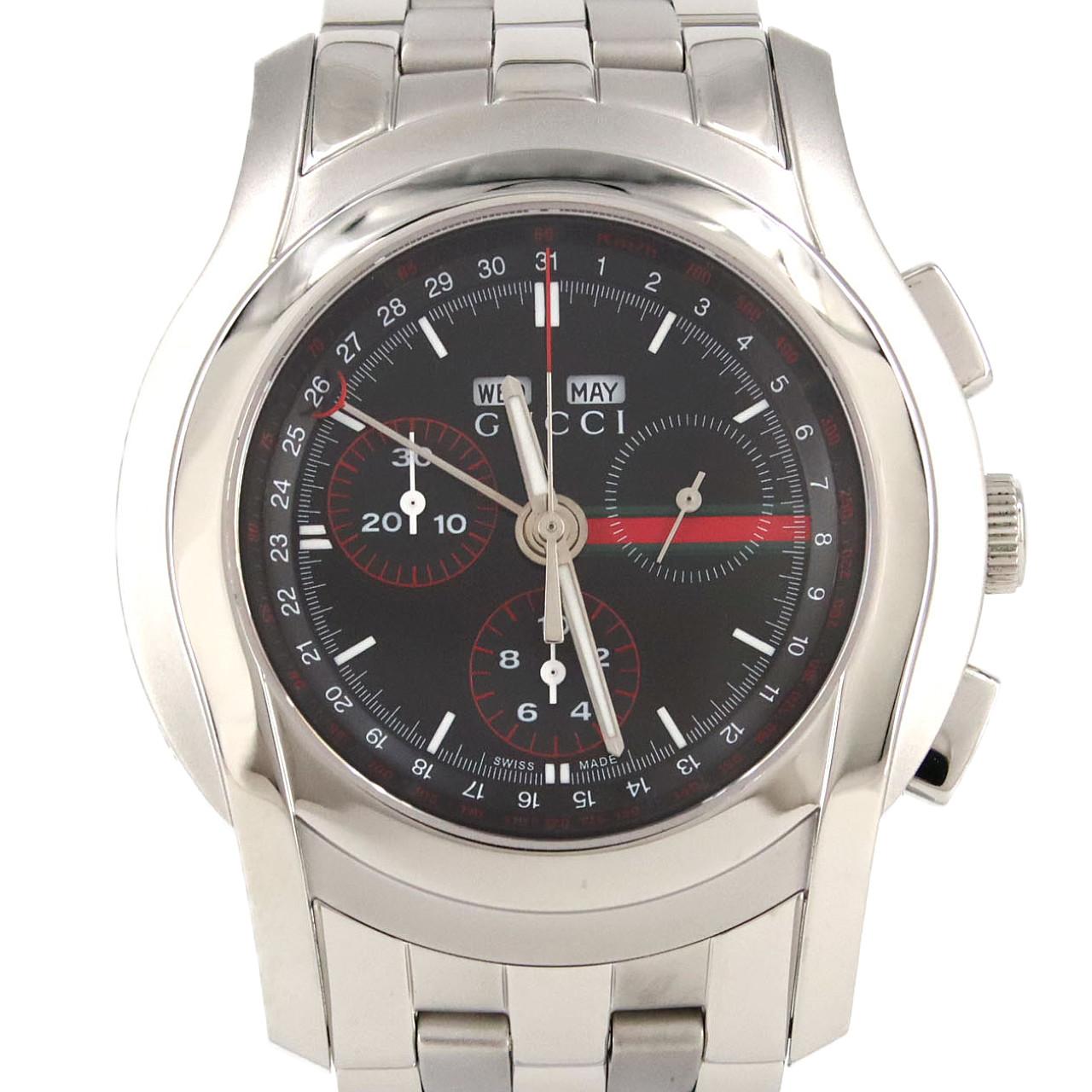 【ノーメンテナンス還元価格】グッチ 5500CHRONO/YA055206 SS クォーツ