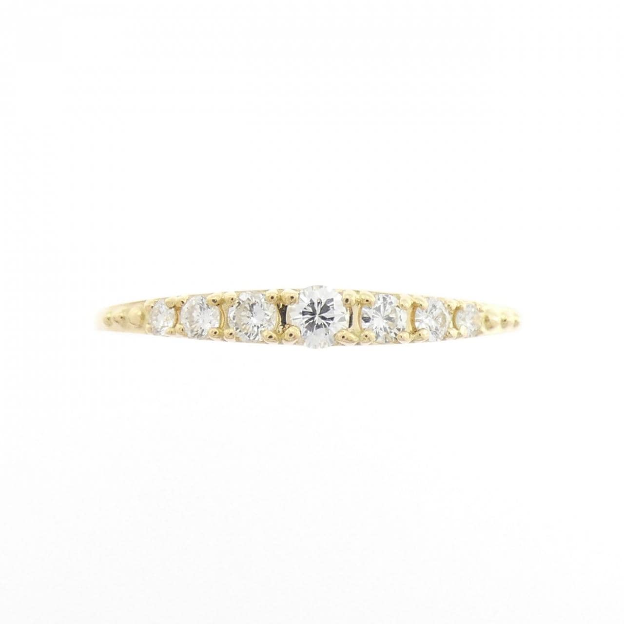 【リメイク】K18YG ダイヤモンド リング 0.15CT