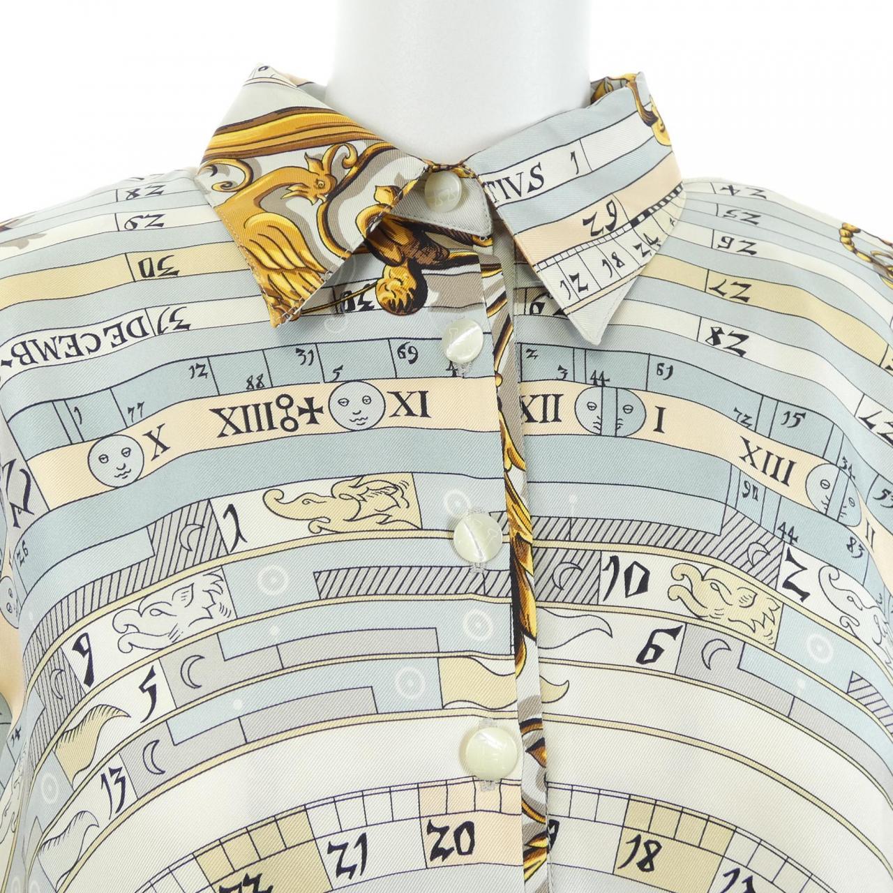 【ヴィンテージ】エルメス HERMES DIES ET HORE ツイルレーヌ. トップス