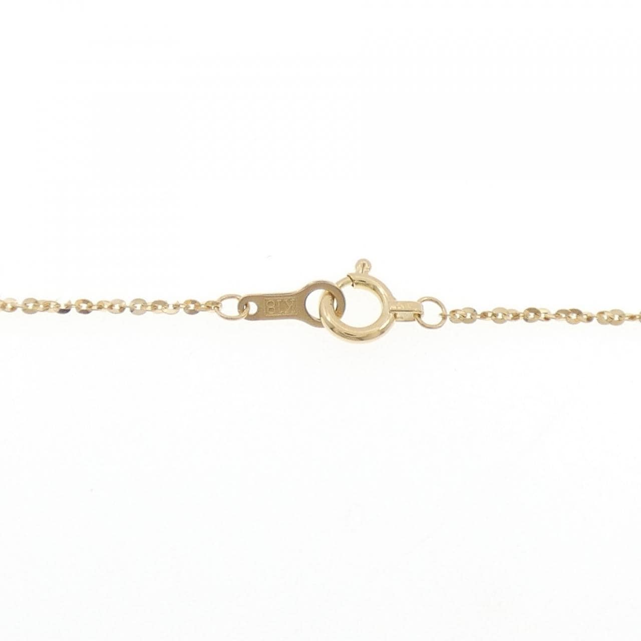 K18YG ダイヤモンド ネックレス 0.14CT