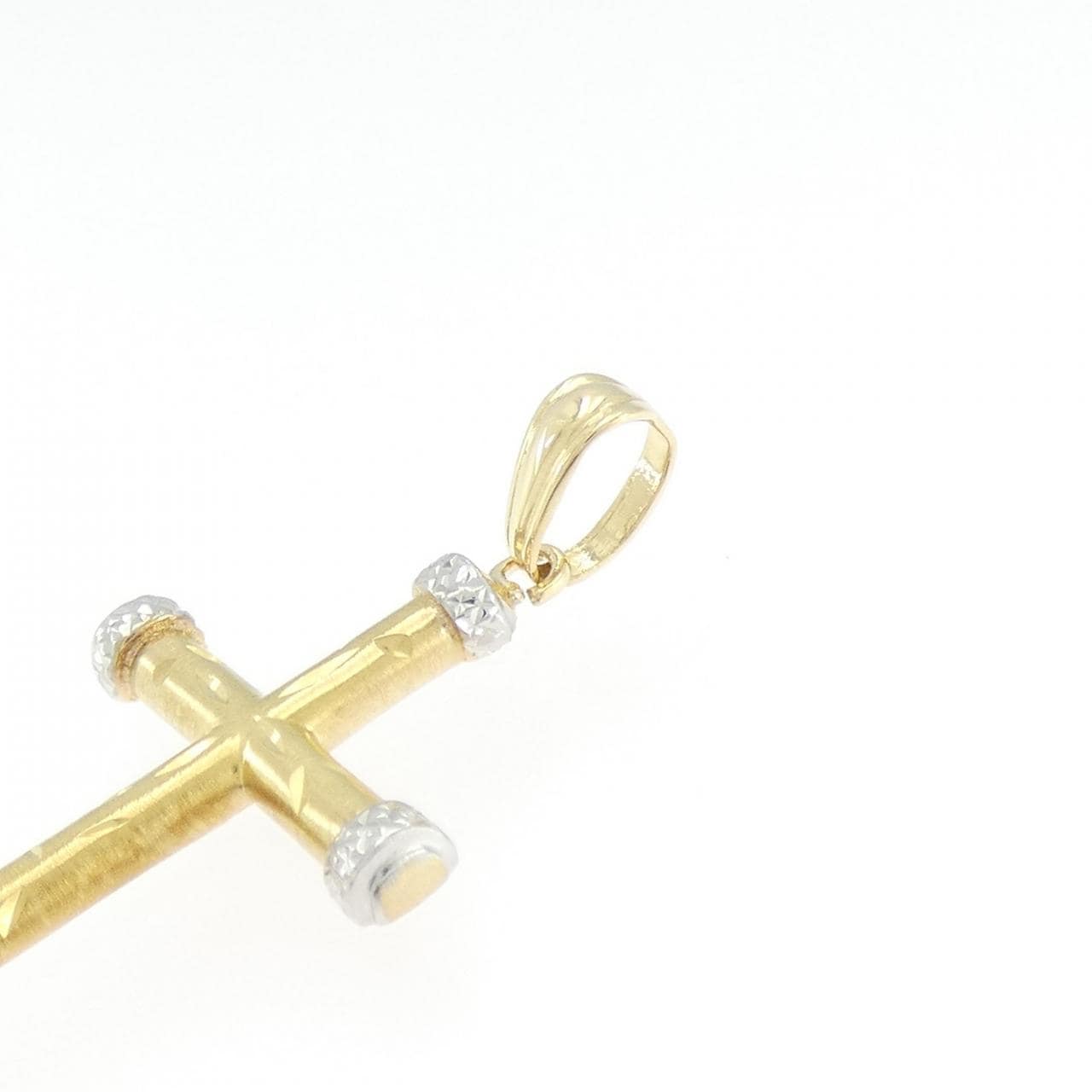K18YG/K18WG クロス ペンダント