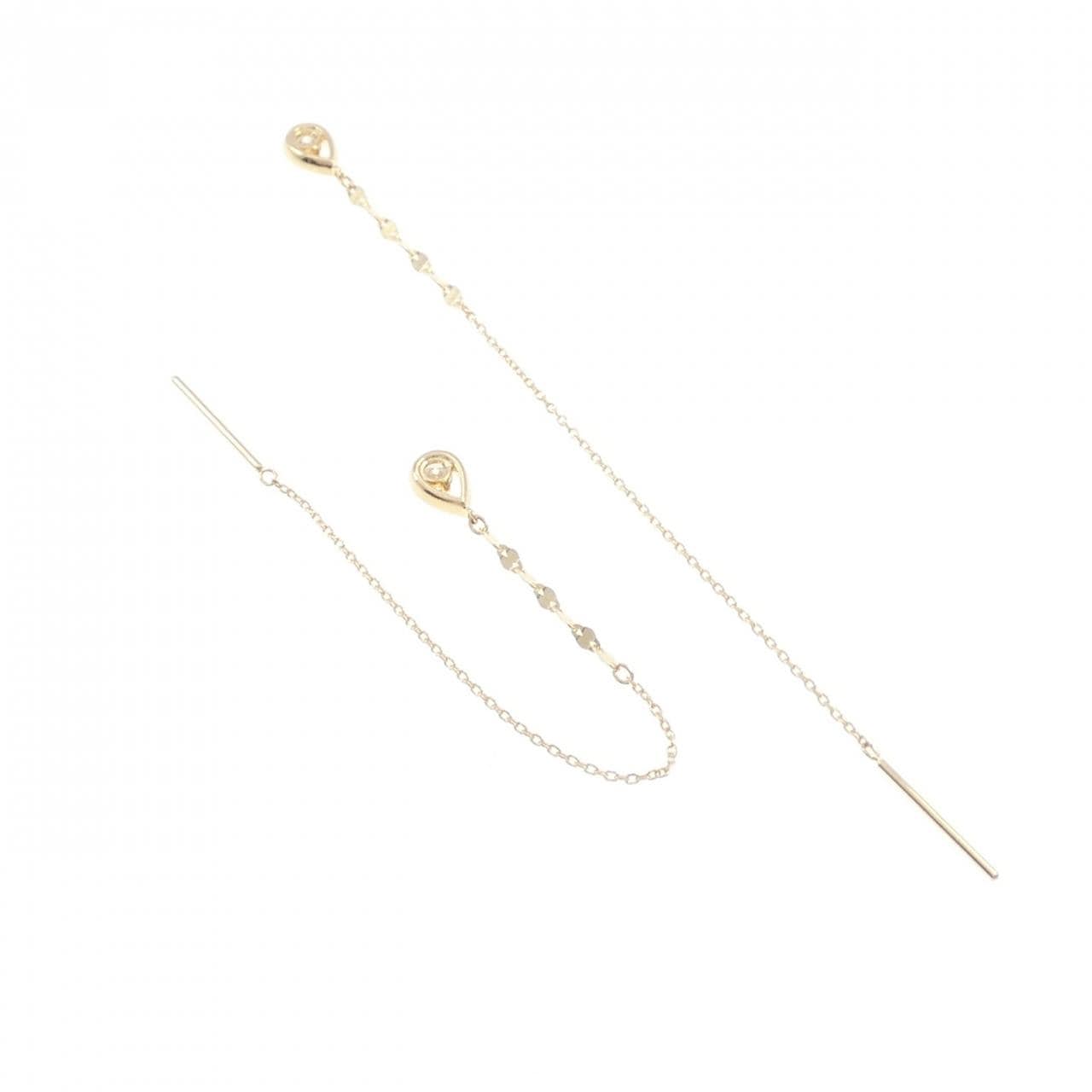 K18YG ダイヤモンド ピアス