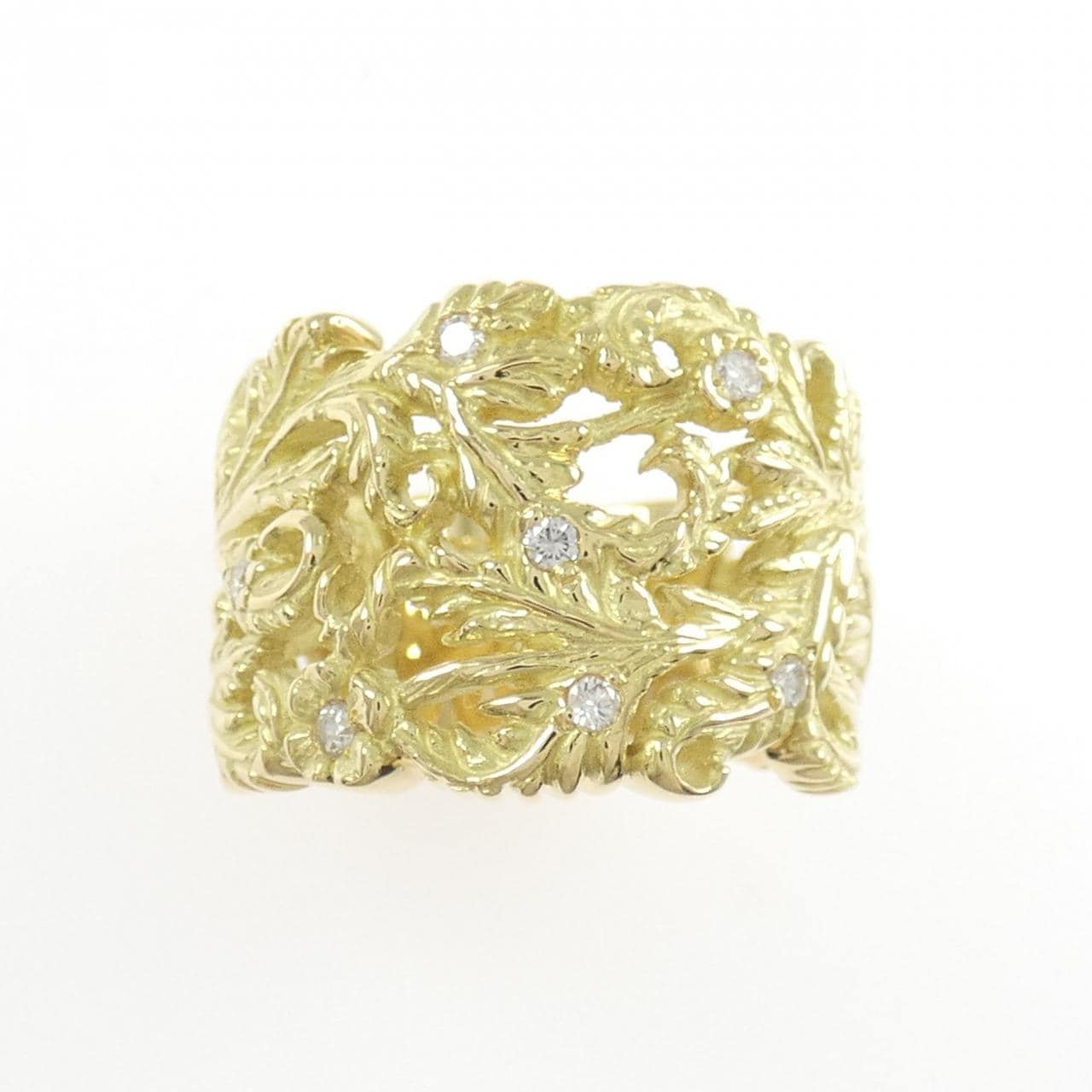 K18YG ダイヤモンド リング 0.13CT