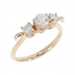 K18PG ダイヤモンド リング 0.25CT