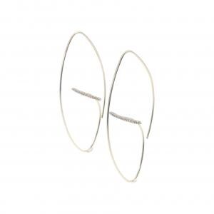ヒロタカ ダイヤモンド フローティング ピアス 0.12CT