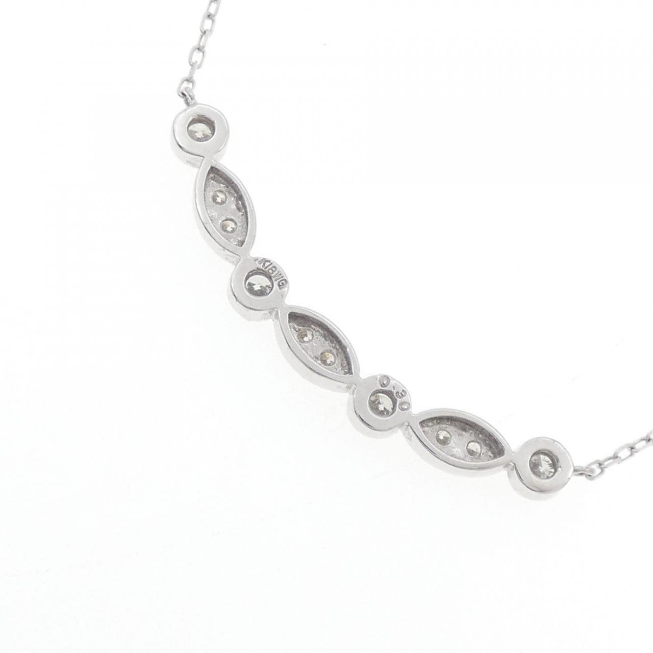 K18WG ダイヤモンド ネックレス 0.30CT