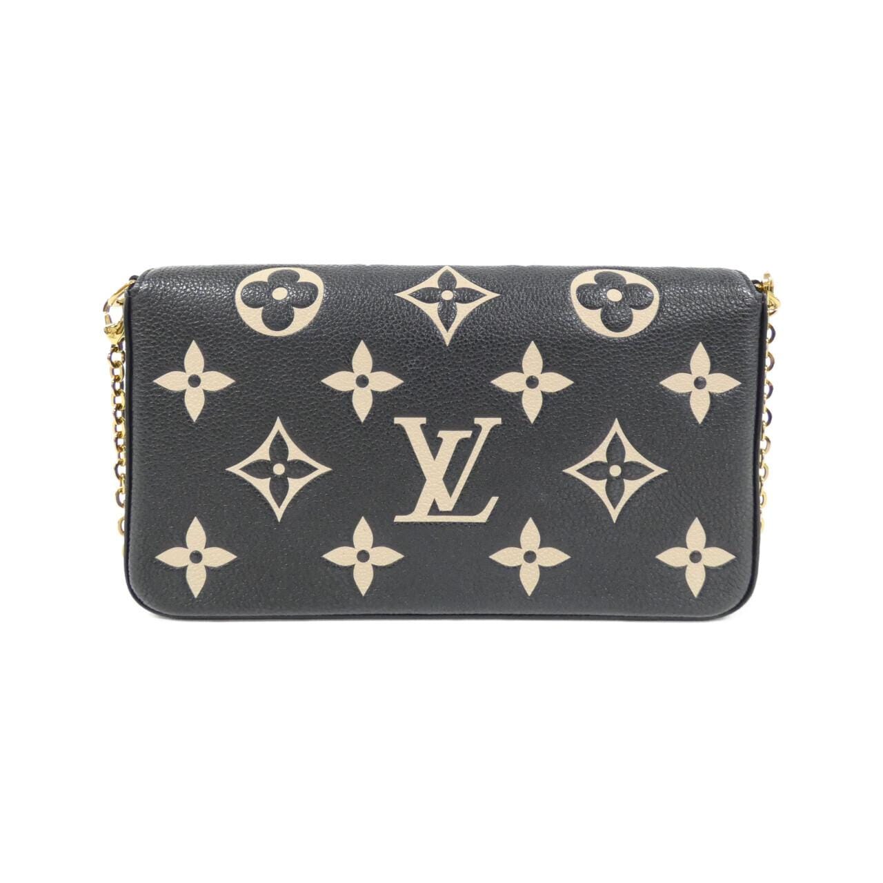 LOUIS VUITTON双色Monogram Empreinte Félicie M80482 单肩包