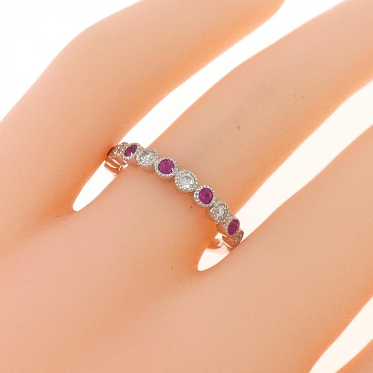 PT900 ルビー リング 0.18CT