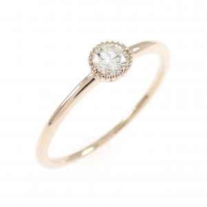 K18PG ダイヤモンド リング 0.10CT