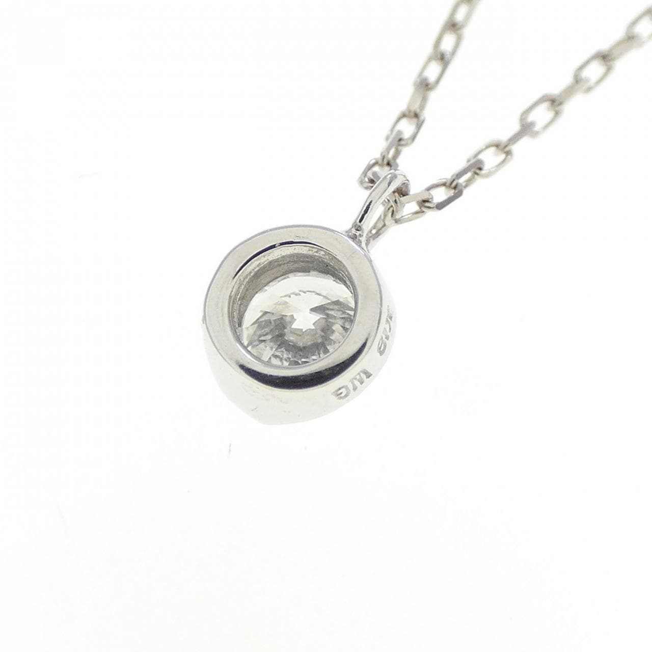 K18WG ダイヤモンド ネックレス 0.20CT