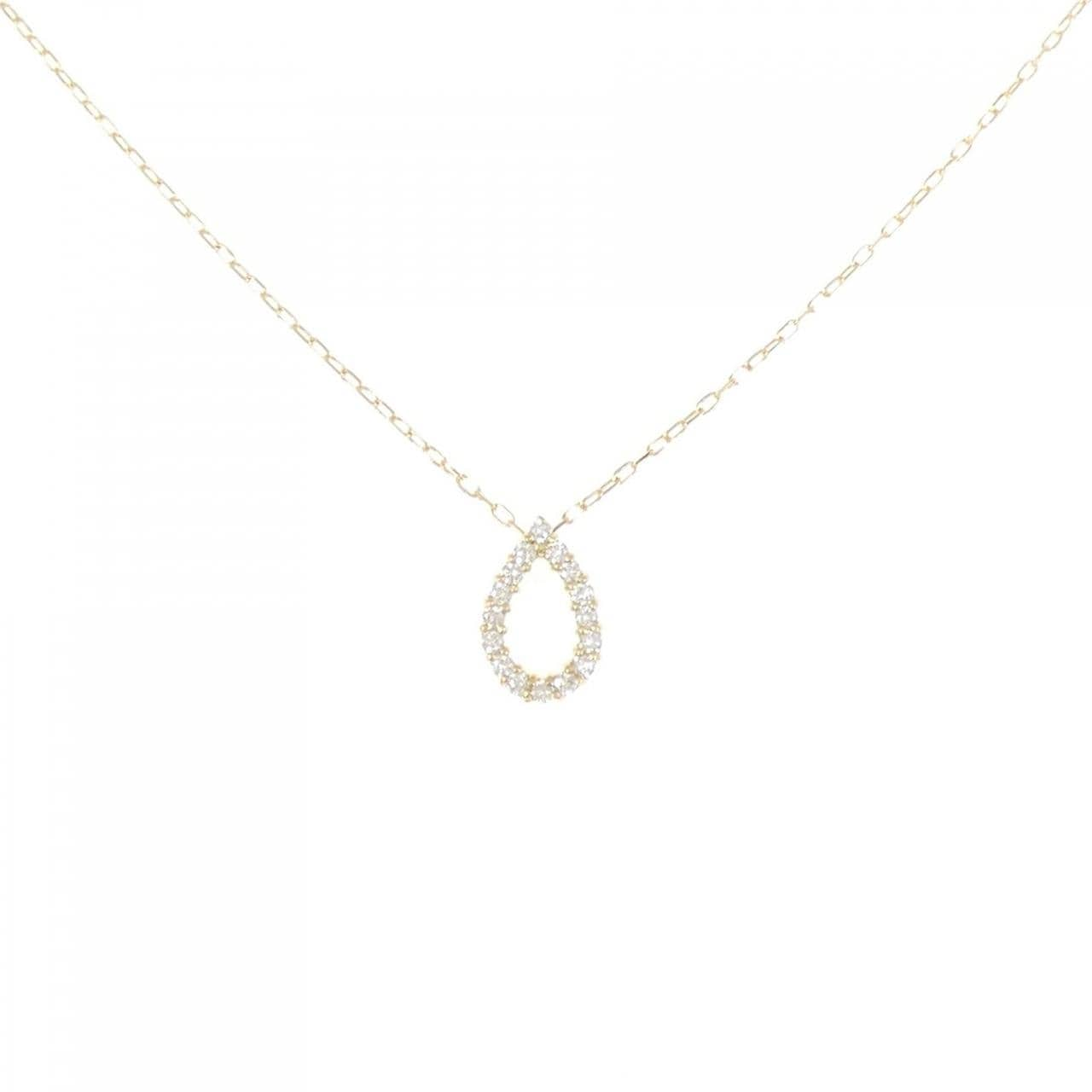 [BRAND NEW] K18YG Diamond necklace 0.10CT