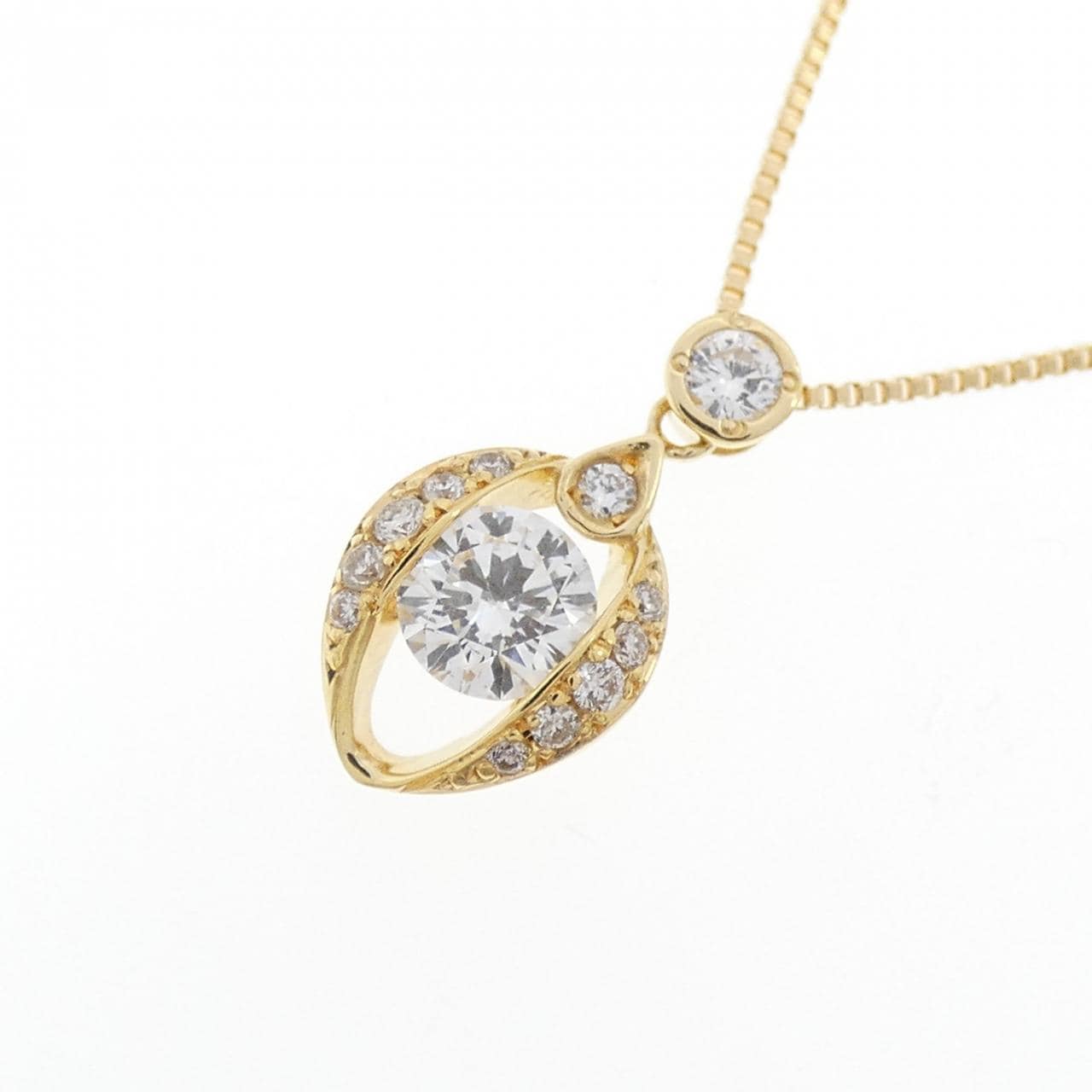 K18YG ダイヤモンド ネックレス 0.234CT