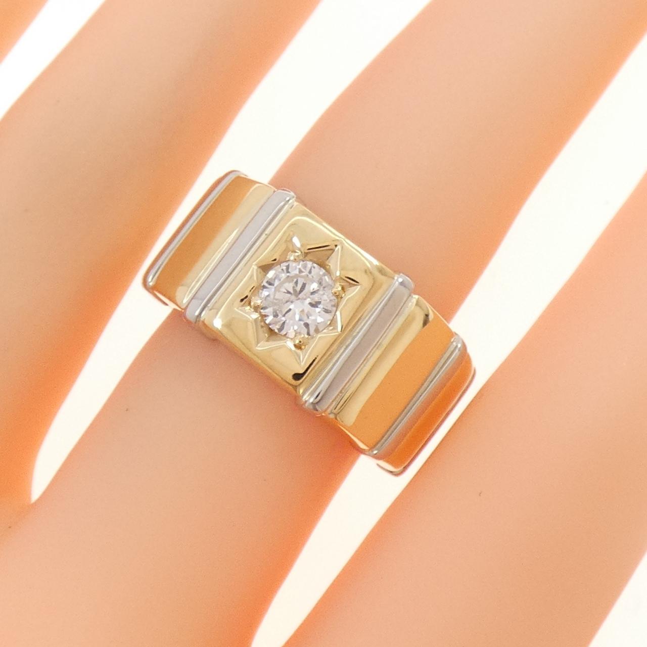 K18YG/PT900 Diamond Ring 0.43CT