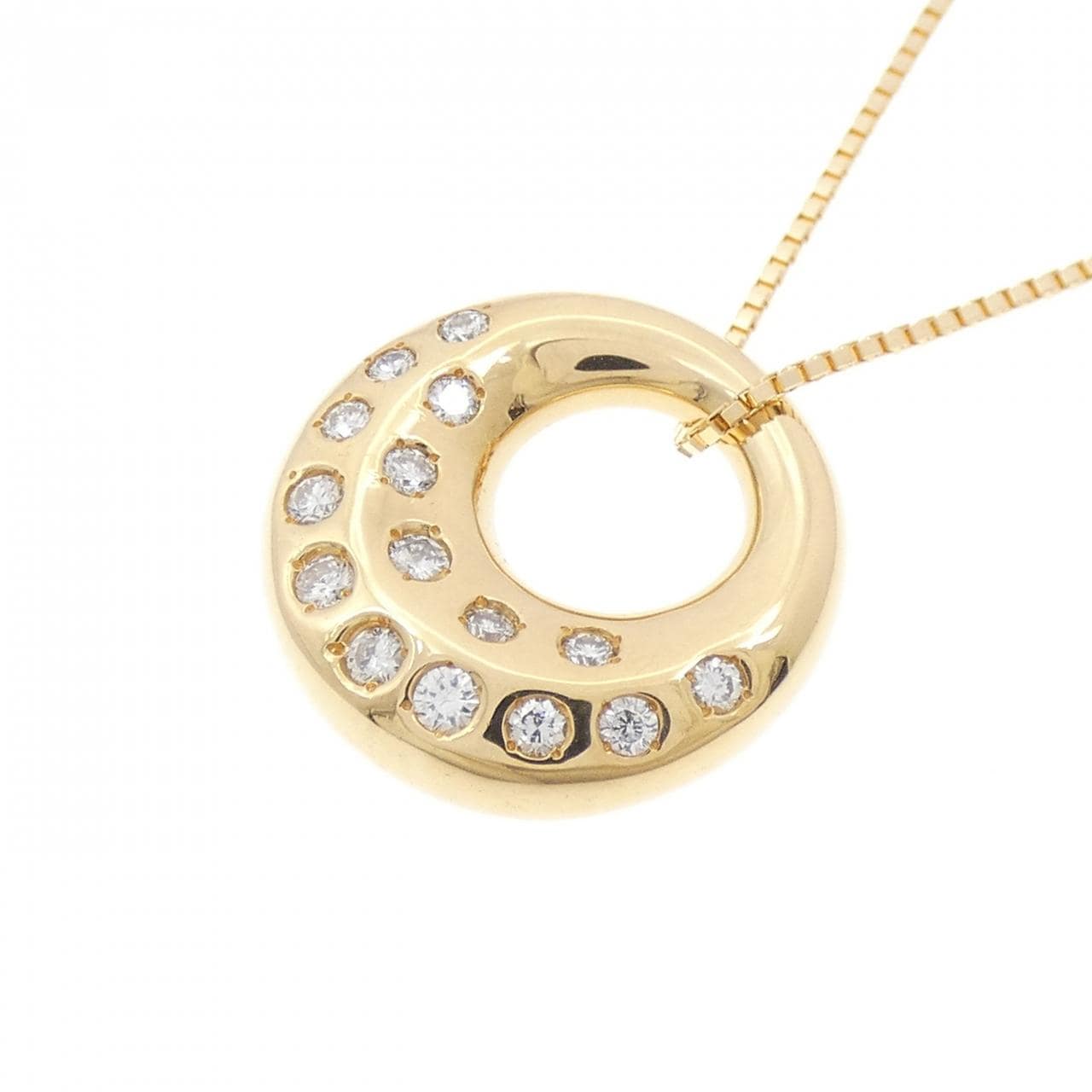 K18YG ダイヤモンド ネックレス 0.25CT