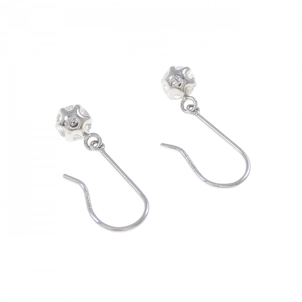 PT900 ダイヤモンド ピアス 0.40CT