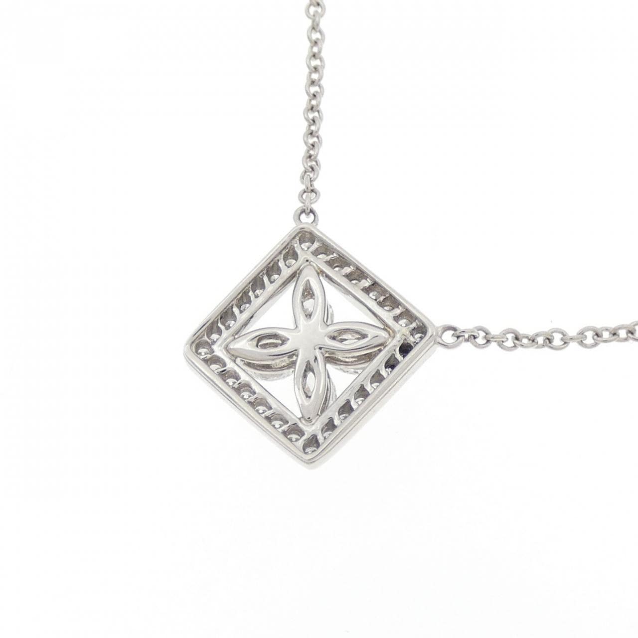 ティファニー ビクトリア スクウェアアウトライン ネックレス