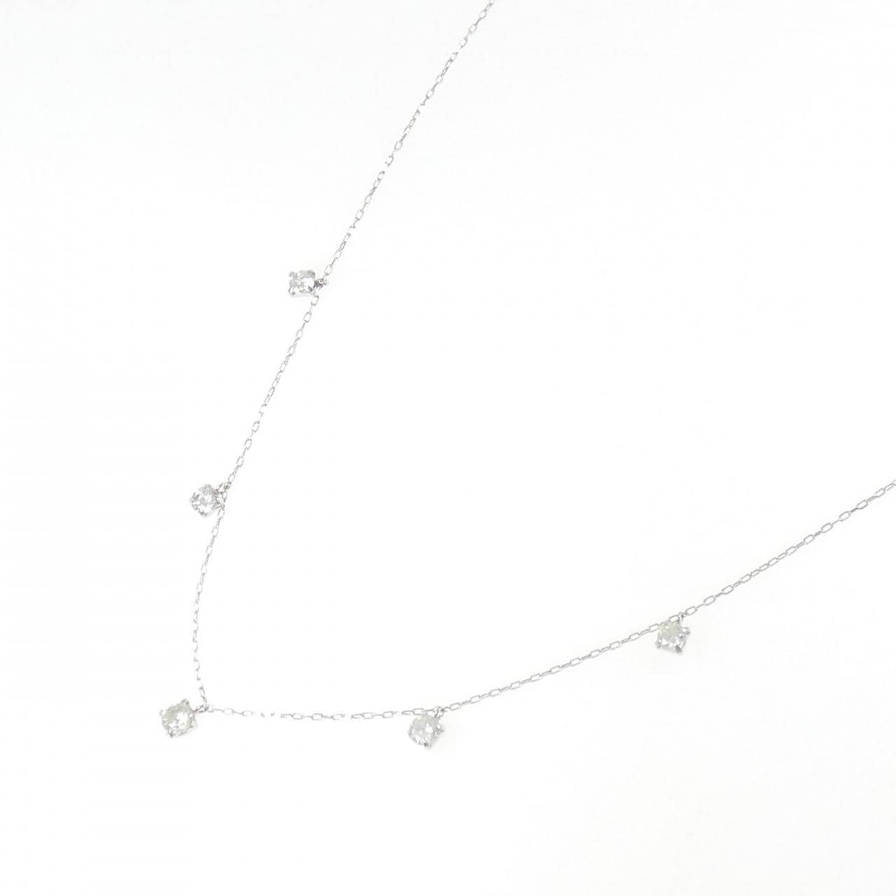 【新品】PT900/PT850 ダイヤモンド ネックレス 0.50CT