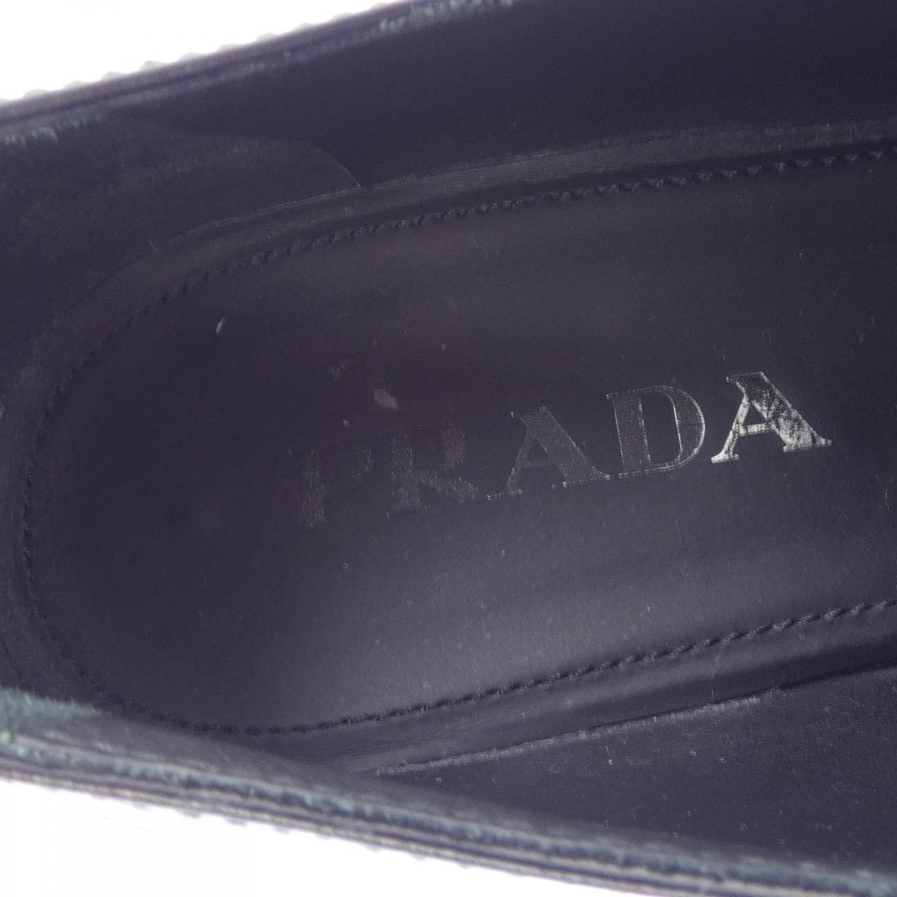 プラダ PRADA チョコレート ローファー トライアングルロゴ 1D246M シューズ