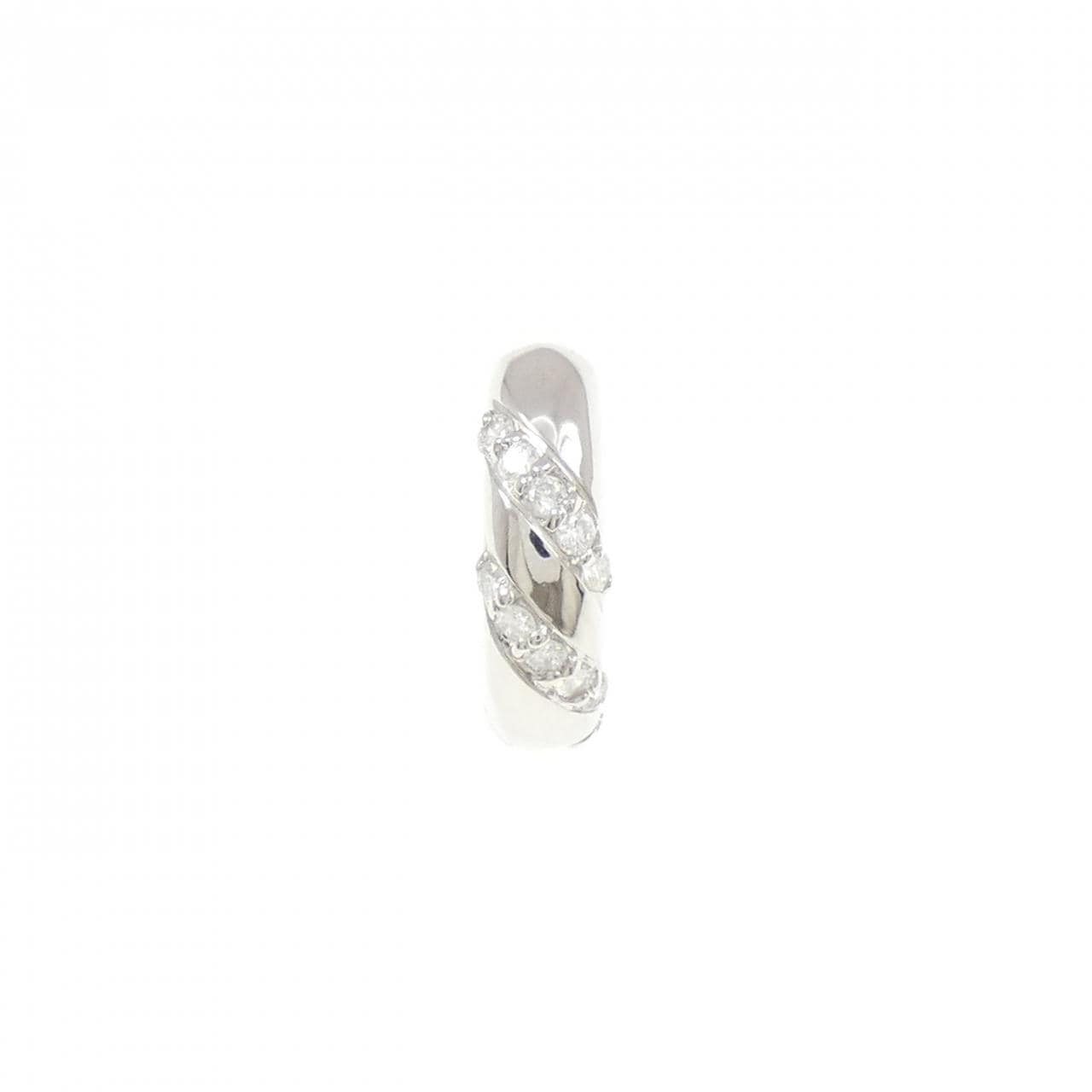 PT900 ダイヤモンド ピアス 0.15CT 片耳