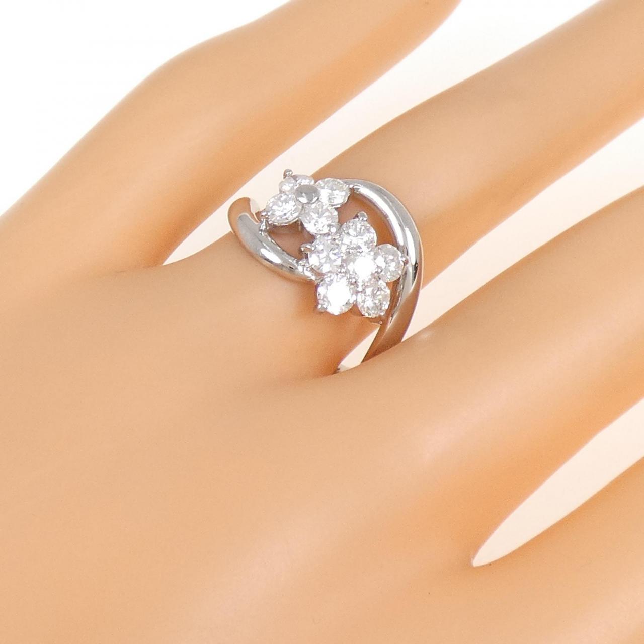PT フラワー ダイヤモンド リング 1.07CT