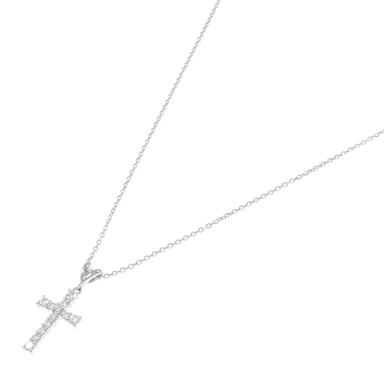 ミキモト クロス ダイヤモンド ネックレス 0.36CT
