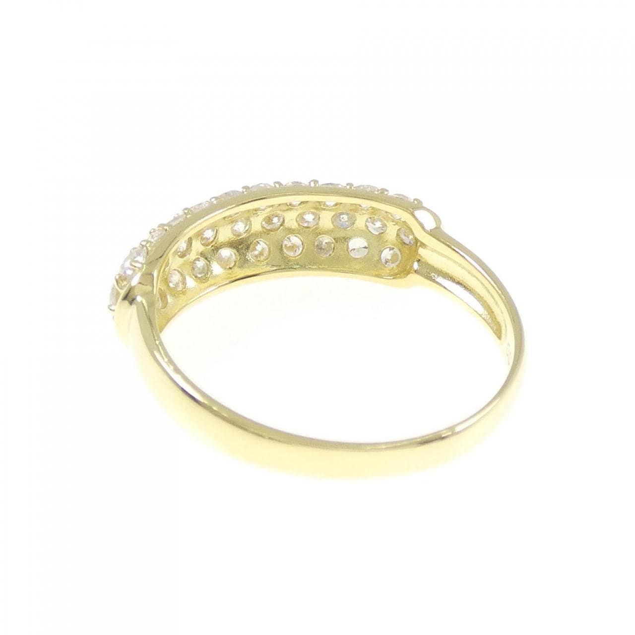 K18YG パヴェ ダイヤモンド リング 1.00CT