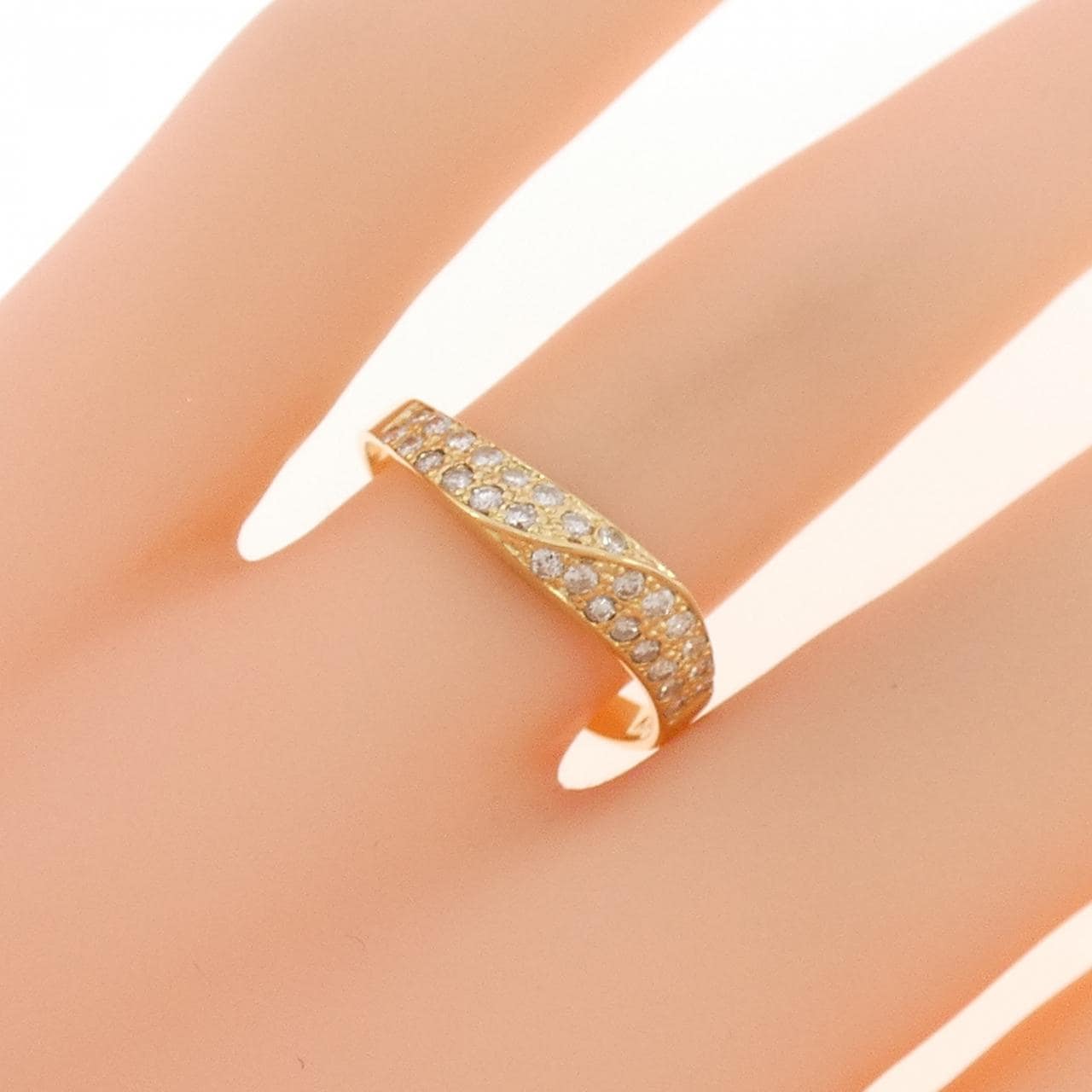 K18YG ダイヤモンド リング 0.29CT