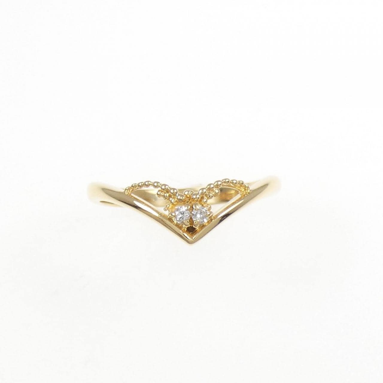 K18YG ダイヤモンド リング 0.012CT