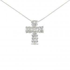 PT900/PT850 クロス ダイヤモンド ネックレス 1.00CT