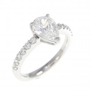 【リメイク】PT900 ダイヤモンド リング 1.001CT G SI1 ファンシーカット