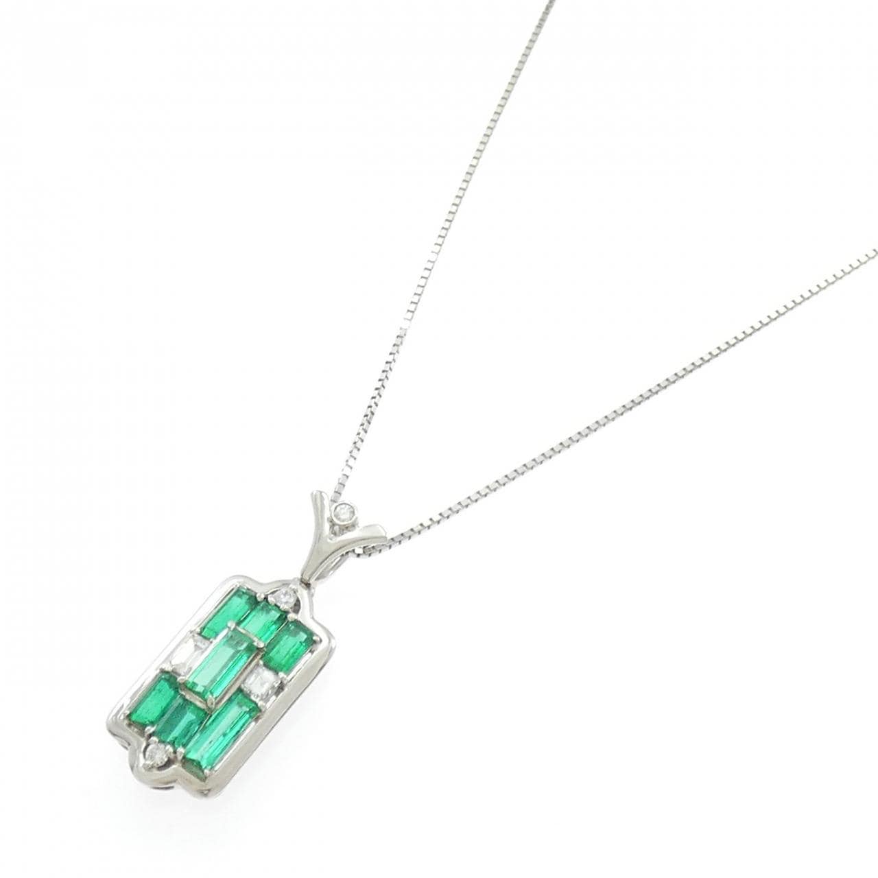 PT900/PT850 エメラルド ネックレス 2.51CT