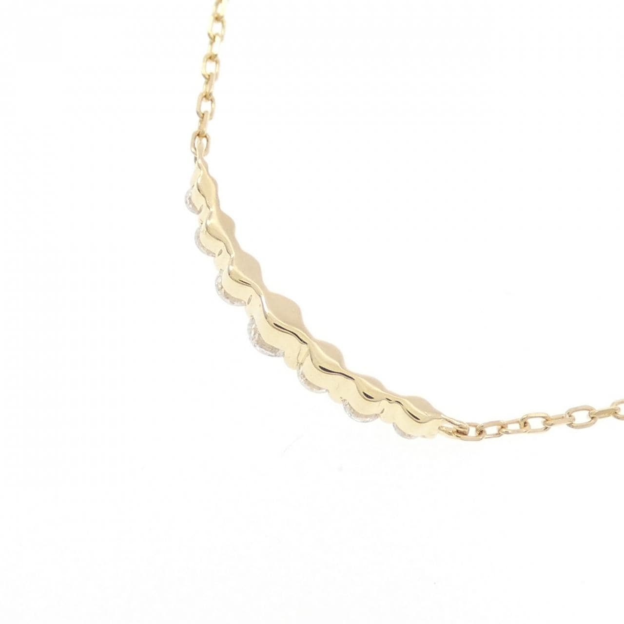 アガット ダイヤモンド ネックレス 0.1CT