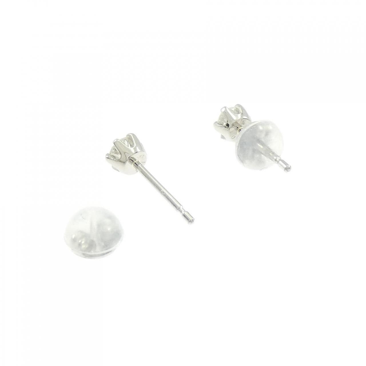 PT/PT900 ソリティア ダイヤモンド ピアス 0.28CT