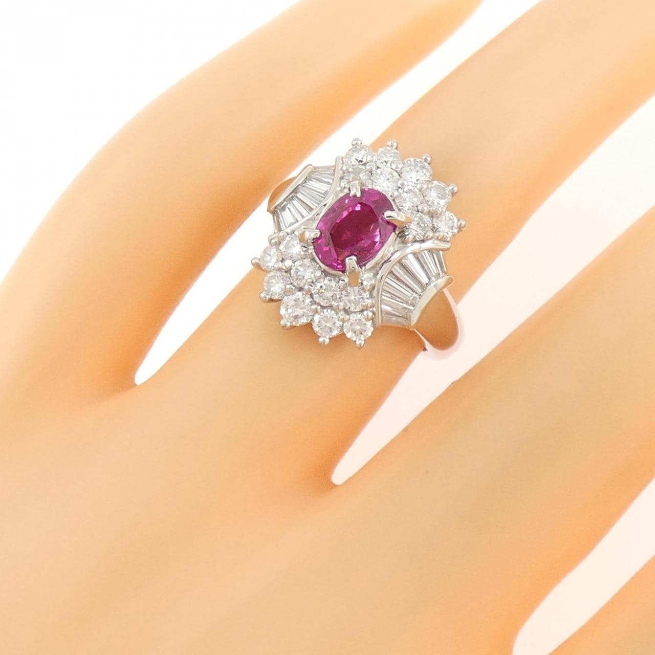 PT900 ルビー リング 1.13CT