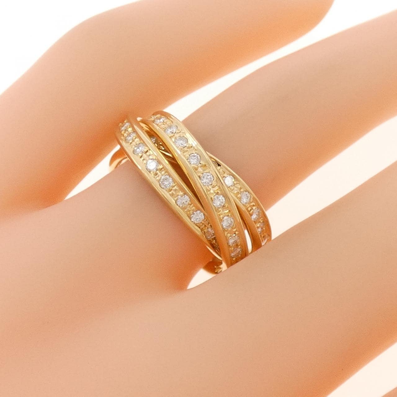 K18YG ダイヤモンド リング 0.86CT