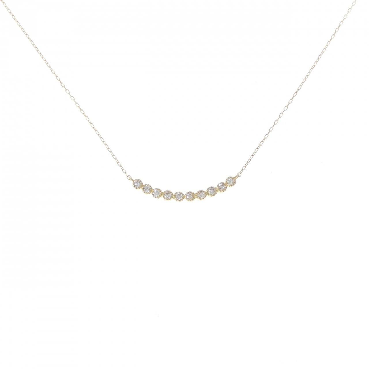 K18YG ダイヤモンド ネックレス 0.10CT