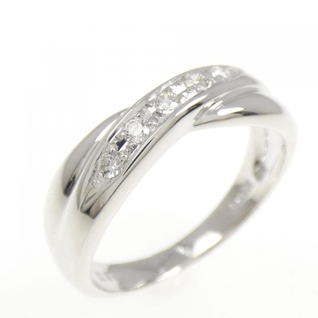 K18WG ダイヤモンド リング 0.10CT