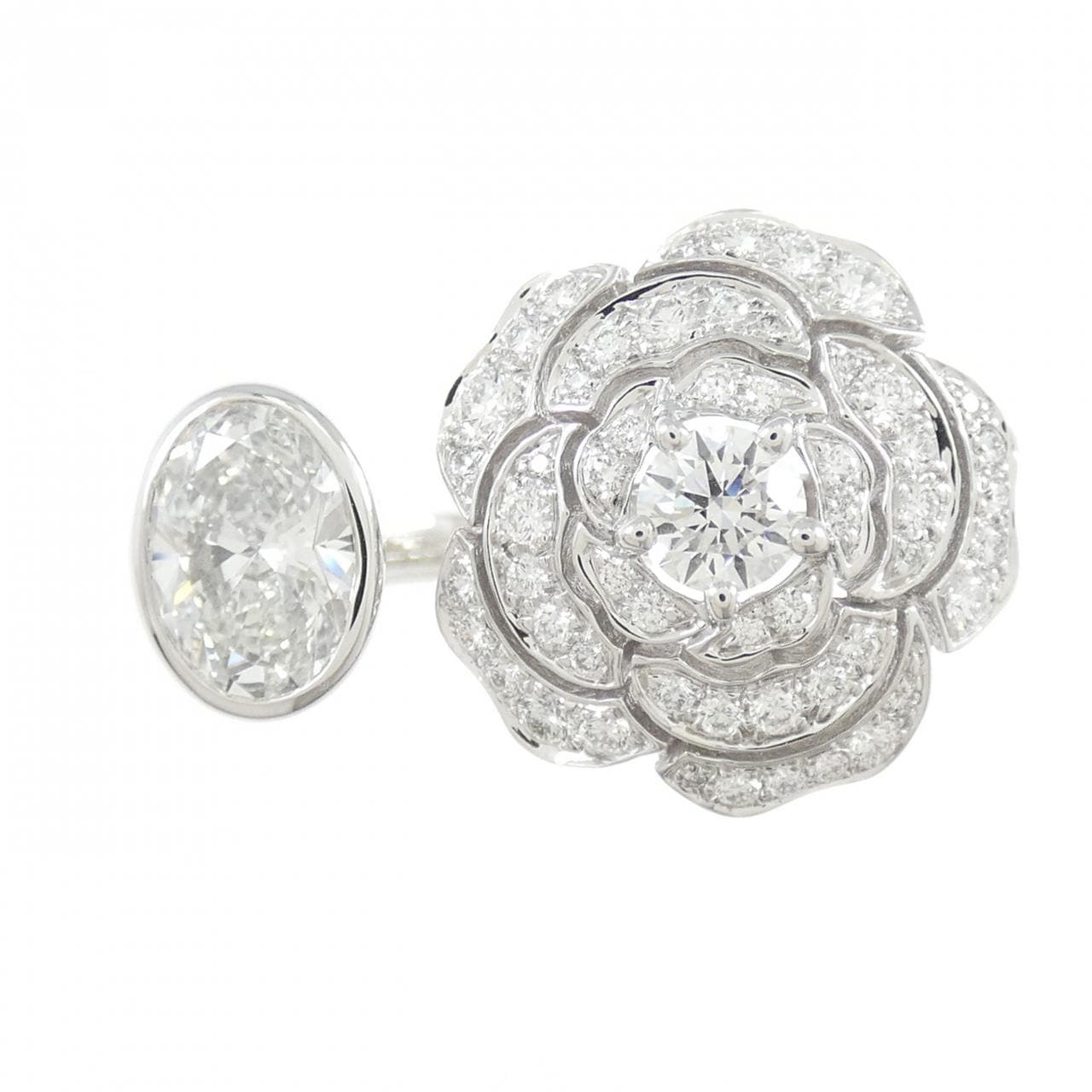 シャネル カメリア リング 1.02CT E VVS1