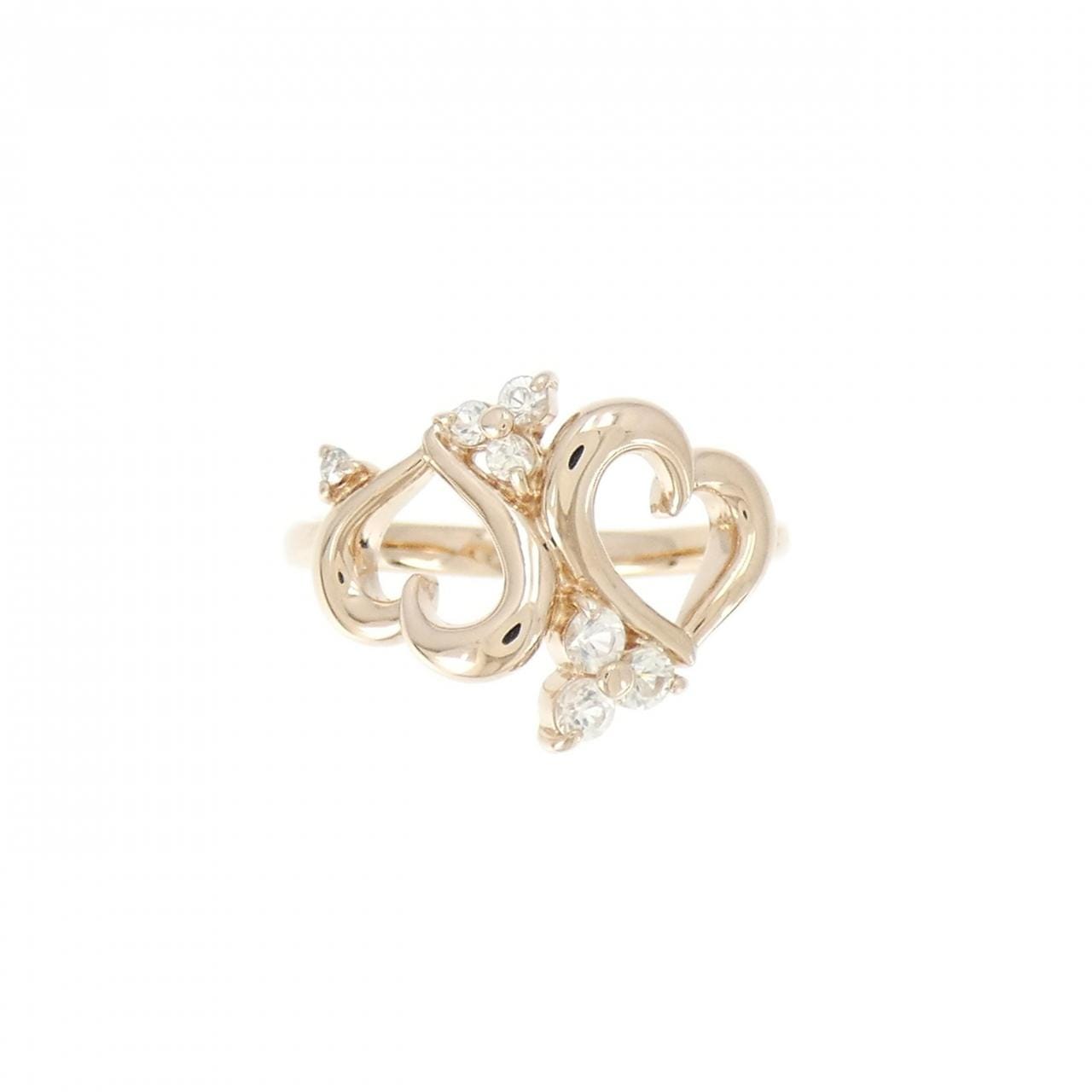 Samantha Tiara Heart White Sapphire Pinky Ring