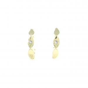 K18YG ダイヤモンド ピアス 0.02CT