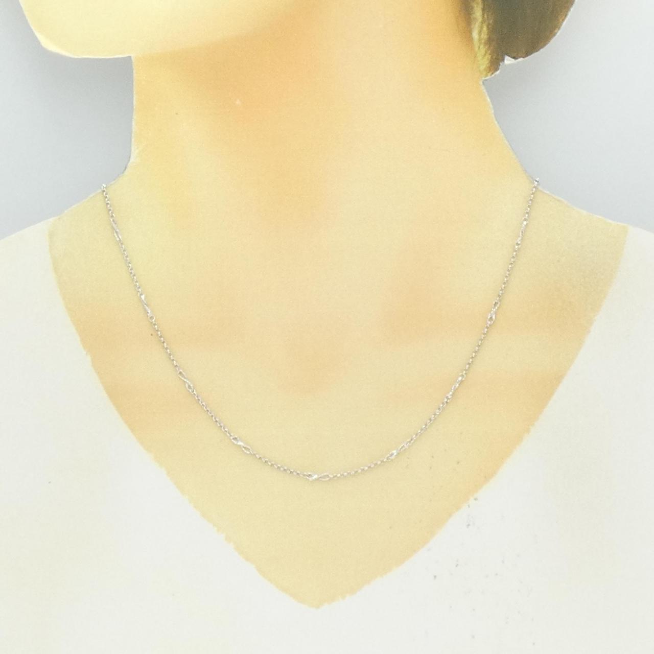 K18WG ネックレス