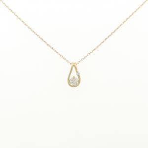 K18YG ダイヤモンド ネックレス 0.12CT