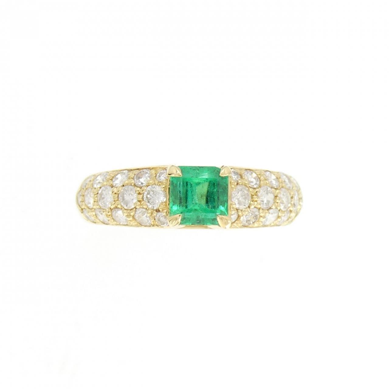 K18YG Emerald Ring 0.62CT