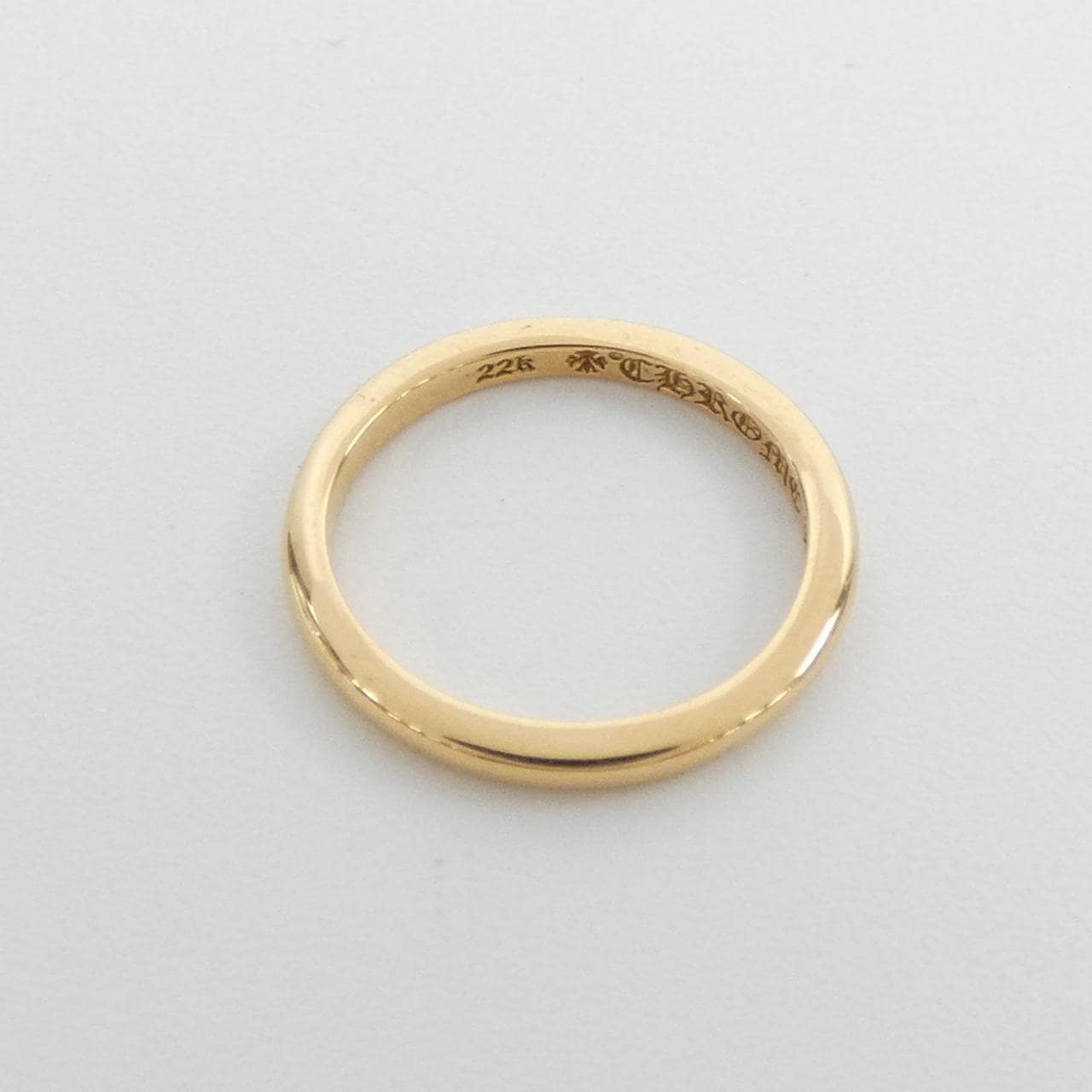 クロムハーツ CHROME HEARTS WDDNG BND RND BBLGM 207155015GLD RING