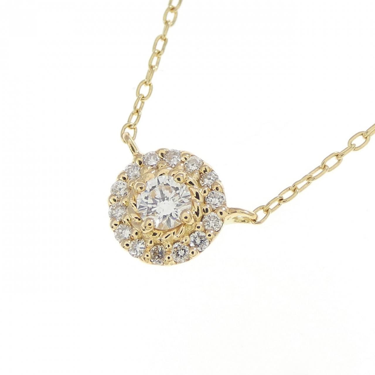 K18YG ダイヤモンド ネックレス 0.15CT