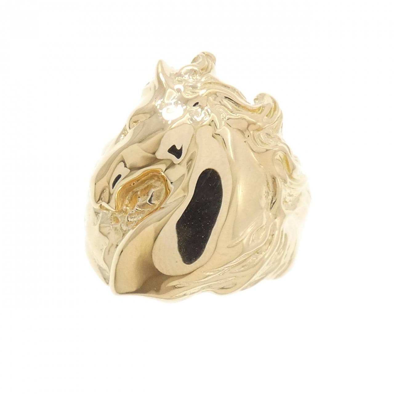 K18YG ホース リング