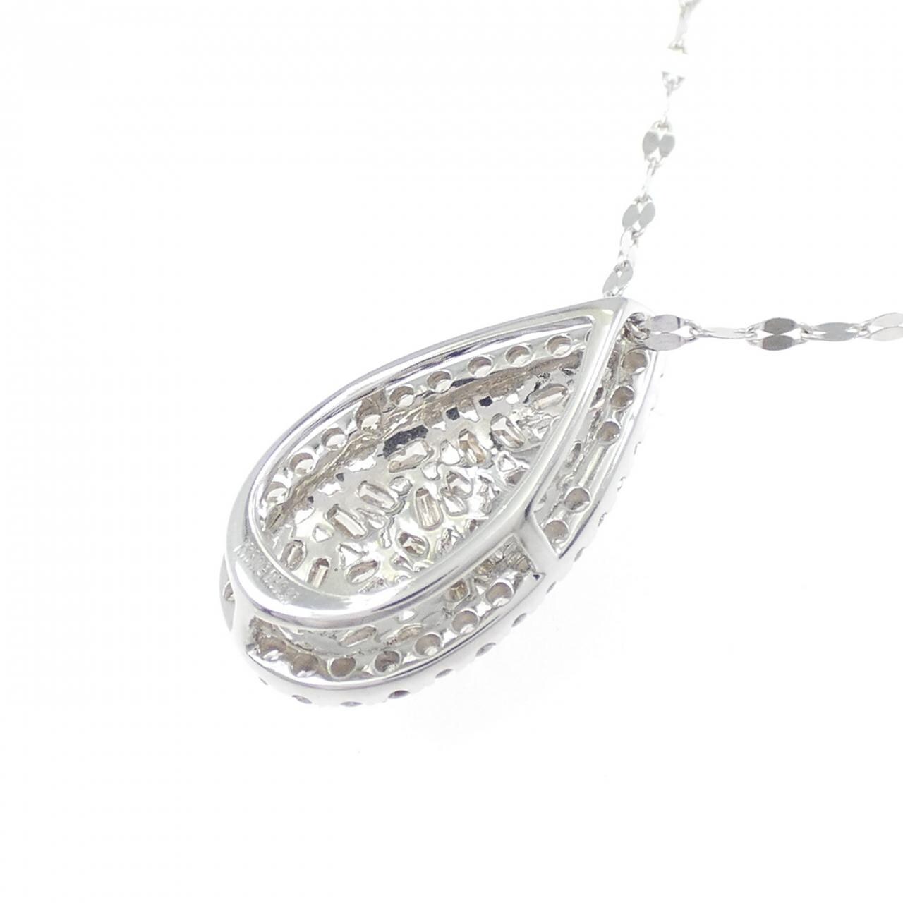K18WG ダイヤモンド ネックレス 0.30CT