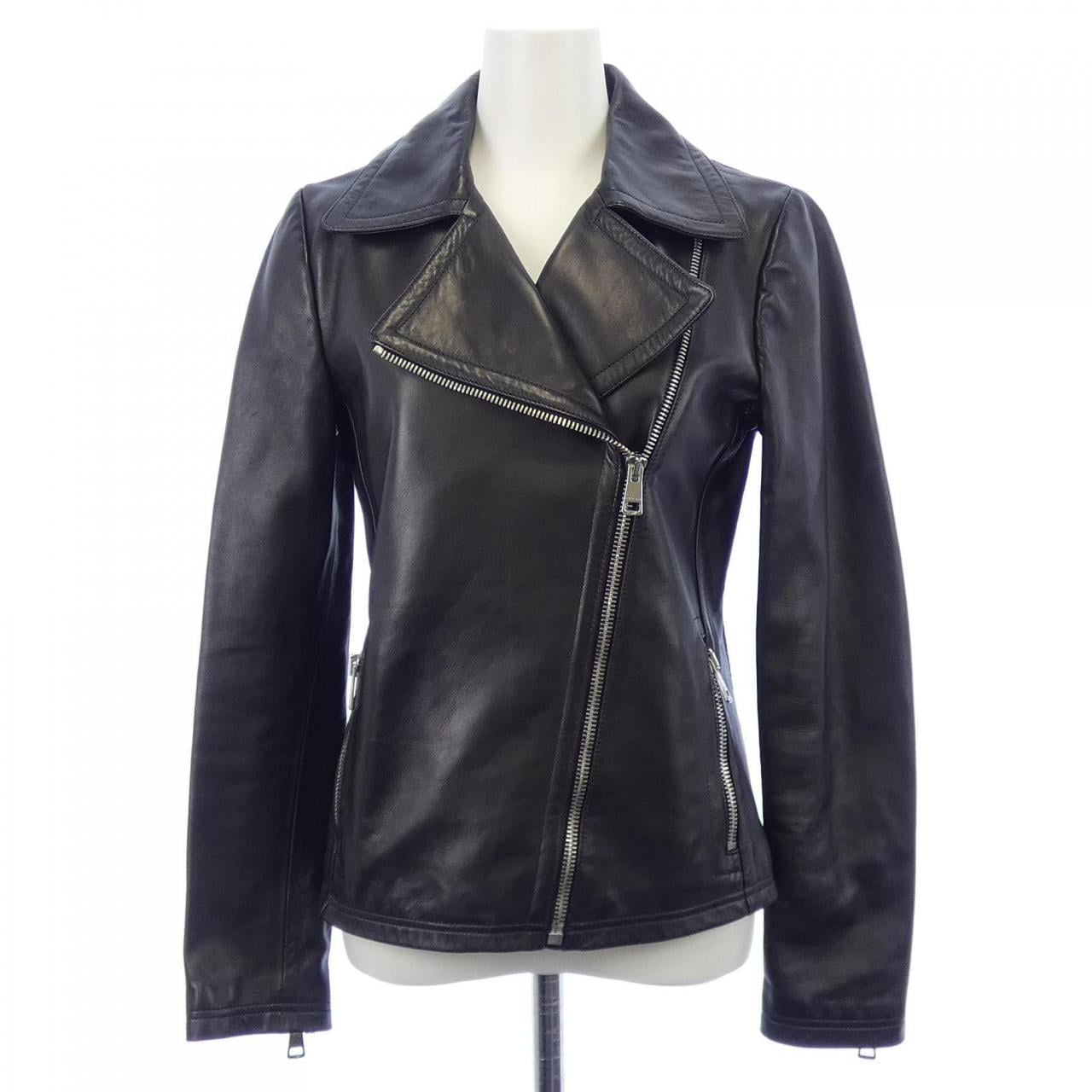 グッチ GUCCI 390071 XG109 レザーライダースジャケット